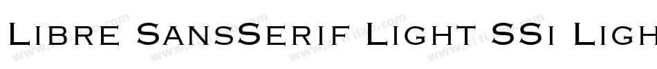 Libre SansSerif Light SSi Light字体转换